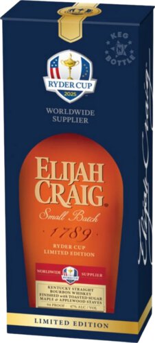 Elijah Craig Ryder Cup 2025 Edition Bourbon Whiskey