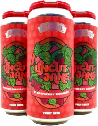 Blackstack Brewing Uncut Jams Strawberry Rhubarb Fruit Beer