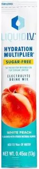 Liquid I V White Peach Sugar Free Electrolyte Drink Mix Single