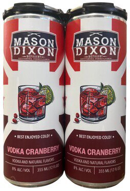 Mason Dixon Vodka Cranberry