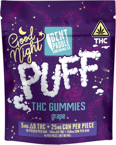 Bent Paddle Puff Grape 5mg Thc 25mg Cbn