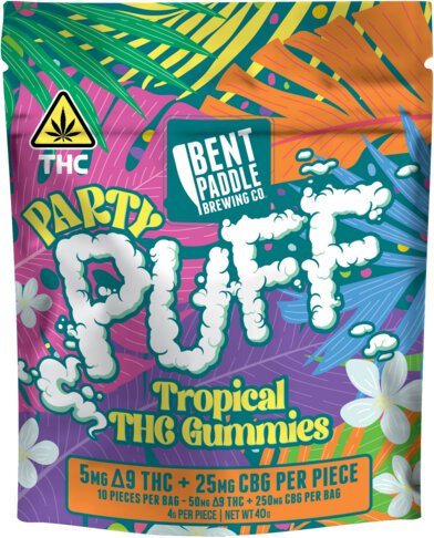 Bent Paddle Puff Tropical 5mg Thc 25mg Cbg