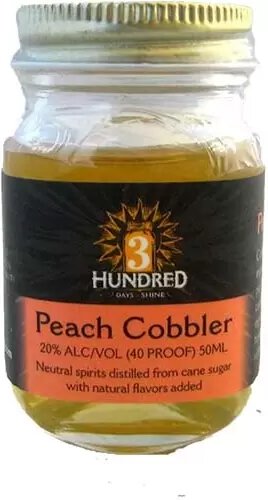 3 Hundred Days Of Shine Peach Cobbler Moonshine