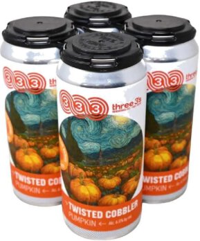 Three 3s Twisted Cobbler Pumpkin Pie 16oz 4pk