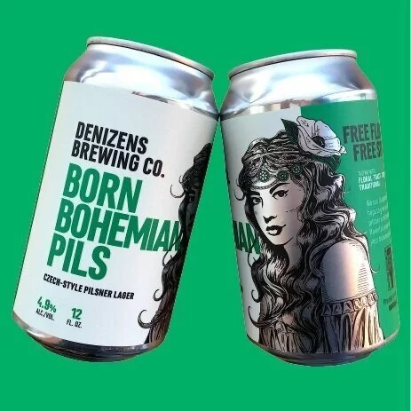 Denizens Born Bohemian Pilsner 6pk 12oz Cans