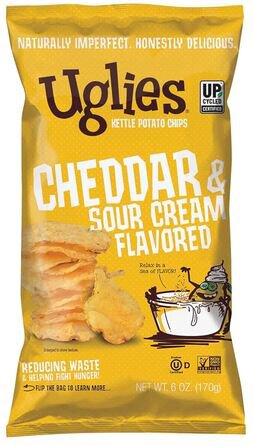 Uglies Kettle Chips Cheddar & Sour Cream Each