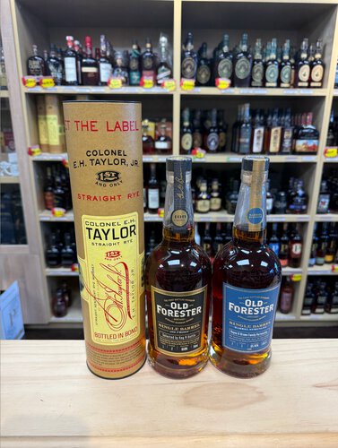 E.H. Taylor Colony Straight Rye & Old Forester Bundle (Black+Blue Label)