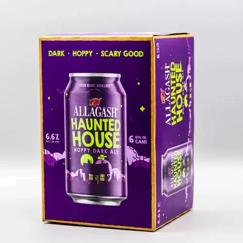 ALLAGASH HAUNTED HOUSE HOPPY DARK ALE 6 PK CANS