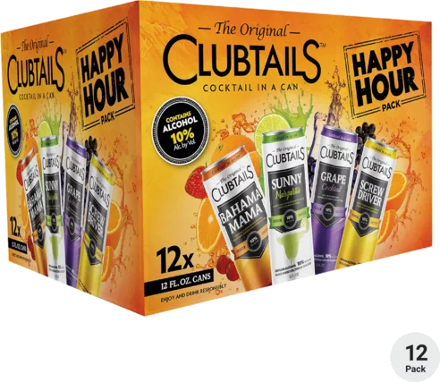 Clubtails Happy Hour Variety 12pk Can
