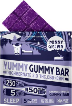 Minny Grown Highbernate Gummy Bar 50mg Thc