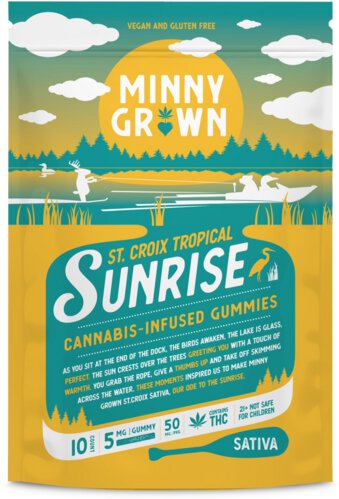 Minny Grown Saint Croix Tropical Sunrise 5mg Thc Gummies