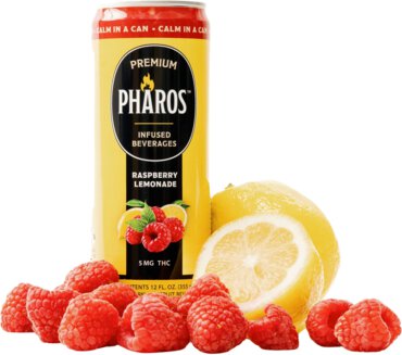 Pharos Raspberry Lemonade 5mg Thc 12oz Can
