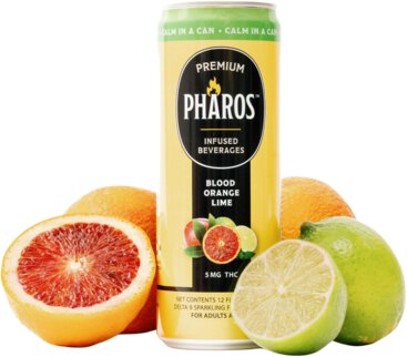 Pharos Blood Orange Lime 5mg Thc 12oz Can