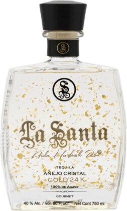 La Santa Anejo Cristal 24k Gold Tequila
