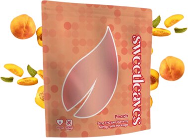 Sweet Leaves Peach 5mg Thc