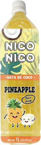 Nico Nico Nata De Coco Pineapple 1 Liter