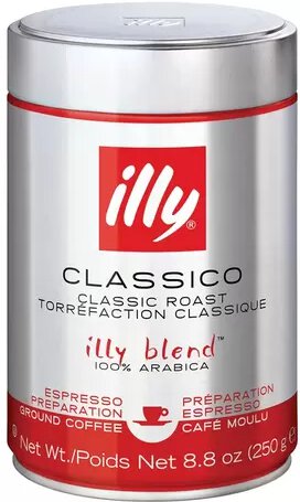 Illy Ground Espresso Classico Coffee