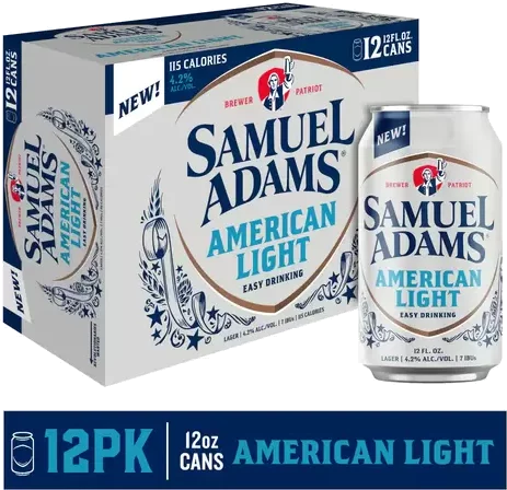 Sam Adams American Light 12 pk Cans