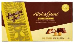 Hawaiian Host Aloha Gems Milk Chocolate Macadamia