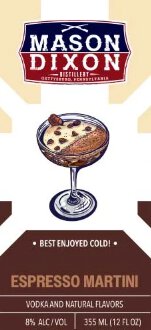 Mason Dixon Mexican Coffee Espresso Martini 4pk 12oz Can