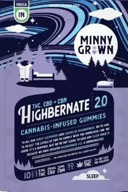 Minny Grown Highbernate 2.0 5mg THC + 25mg CBD + 5mg CBN 