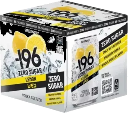 -196 Vodka Seltzer Lemon Zero Sugar