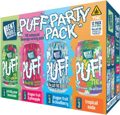 BENT PADDLE PUFF PARTY PACK