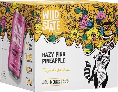 Wild State Ciders Hazy Pink Pineapple
