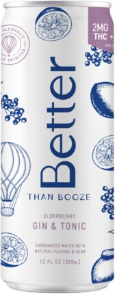 Better Than Booze Elderberry Gin & Tonic