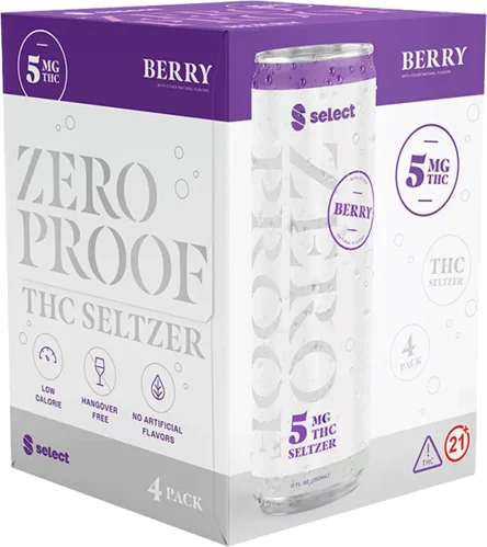 Select Zero Proof 5mg Thc Berry Seltzer