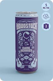 Woodstock Dark Berries 5 mg Thc + 5 mg Cbd + 5 mg Cbn Infused Seltzer