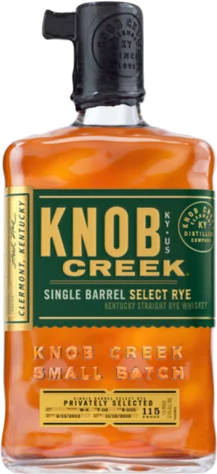 Knob Creek Single Barrel Rye Whiskey 120 Proof