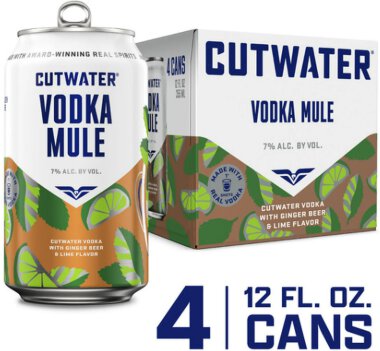 Cutwater Ginger Beer & Lime Flavor Vodka Mule