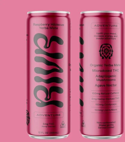Rivr Raspberry Hibiscus Adventure 5mg THC Yerba Mate