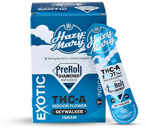 Hazy Mary Exotic Blue Dreamthc A Diamond Preroll 1gm Sativa