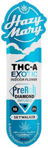 Hazy Mary Thc A Exotic Diamond Infused Pre Roll Skywalker Indica