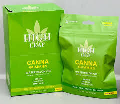 High Leaf Canna Gummies Watermelon Og 500mg
