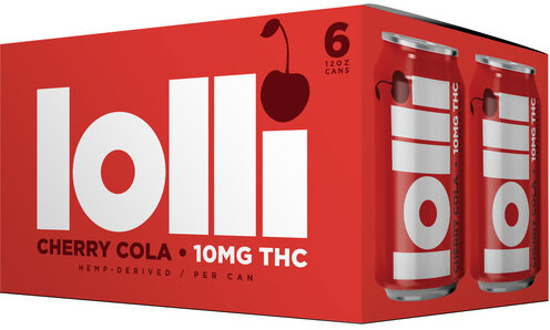 Lolli Cherry Cola 10mg THC Soda