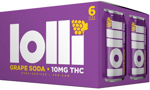 Lolli Grape 10mg THC Soda