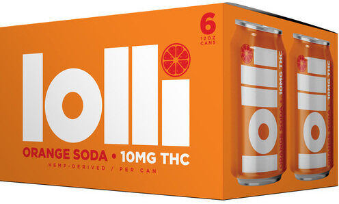 Lolli Orange 10mg THC Soda