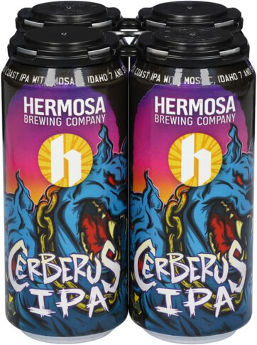 Hermosa Cerberus IPA 16oz 4pk Can (6.66%ABV)