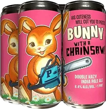 Paperback Baby Bunny With Chainsaw Hazy IPA 16oz 4pk Can (6.5%ABV)