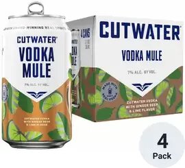 Cutwater Ginger Beer & Lime Flavor Vodka Mule