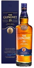 The Glenlivet Single Malt Scotch Batch Reserve 18 Years Old 80 With Carton