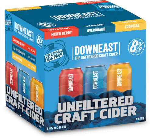 DOWNEAST OVERBOARD MIX PACK 9CN
