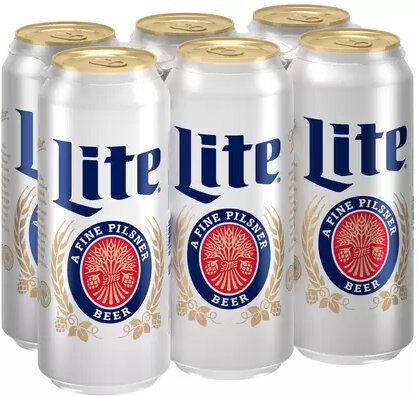 Miller Lite Cans