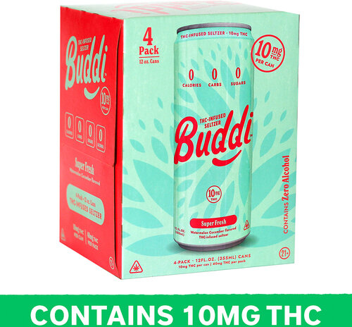 Buddi Super Fresh 10mg THC Seltzer