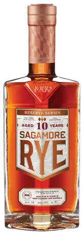 SAGAMORE SPIRIT RESERVE SERIES 10 YEAR OLD STRAIGHT RYE WHISKEY 750ML