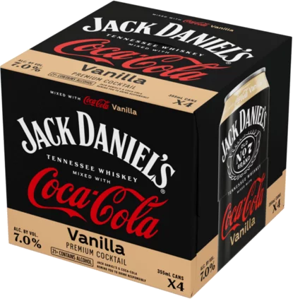 Jack Daniels Vanilla Coca Cola Prepared Cocktail