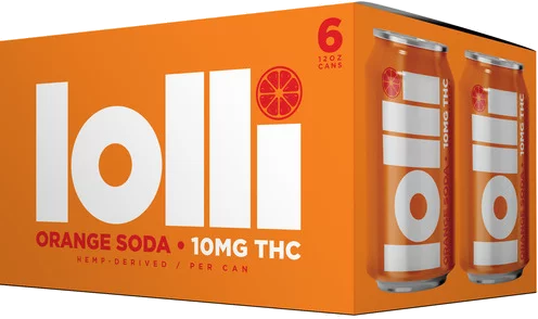 Lolli Orange 10mg THC Soda